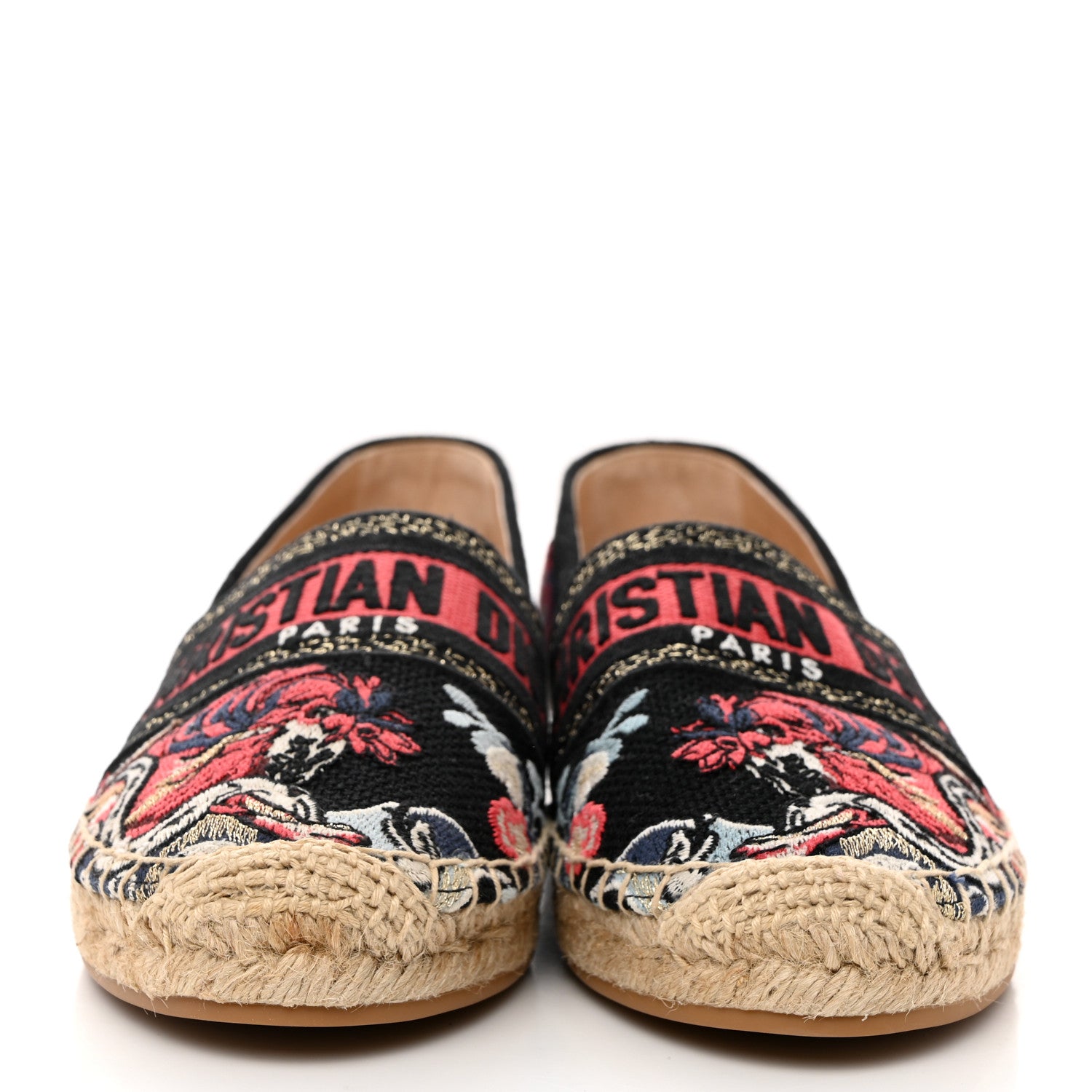 Christian Dior Canvas Mille Fleurs Embroidered Granville Espadrille 38 Multicolor 2 of 8