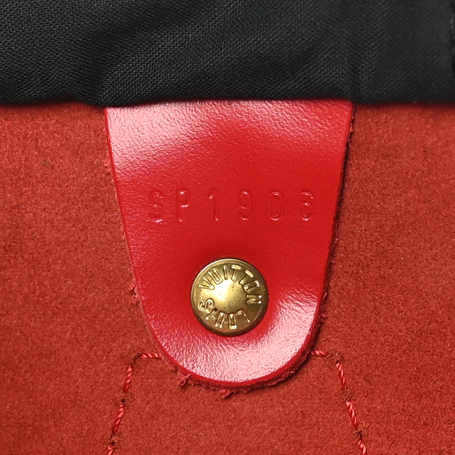 Louis Vuitton Epi Speedy 35 Castillan Red 7 of 11