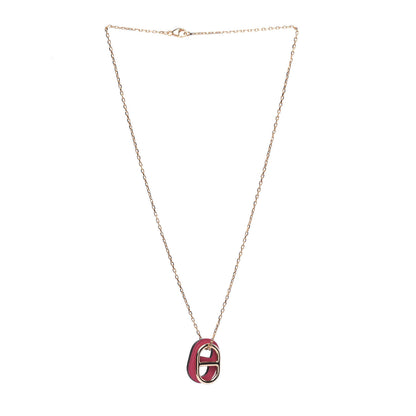 Hermes Swift O'Maillon Pendant Necklace Rose Mexico 3 of 5