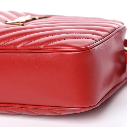 Saint Laurent Calfskin Matelasse Monogram Lou Camera Bag Red 6 of 10