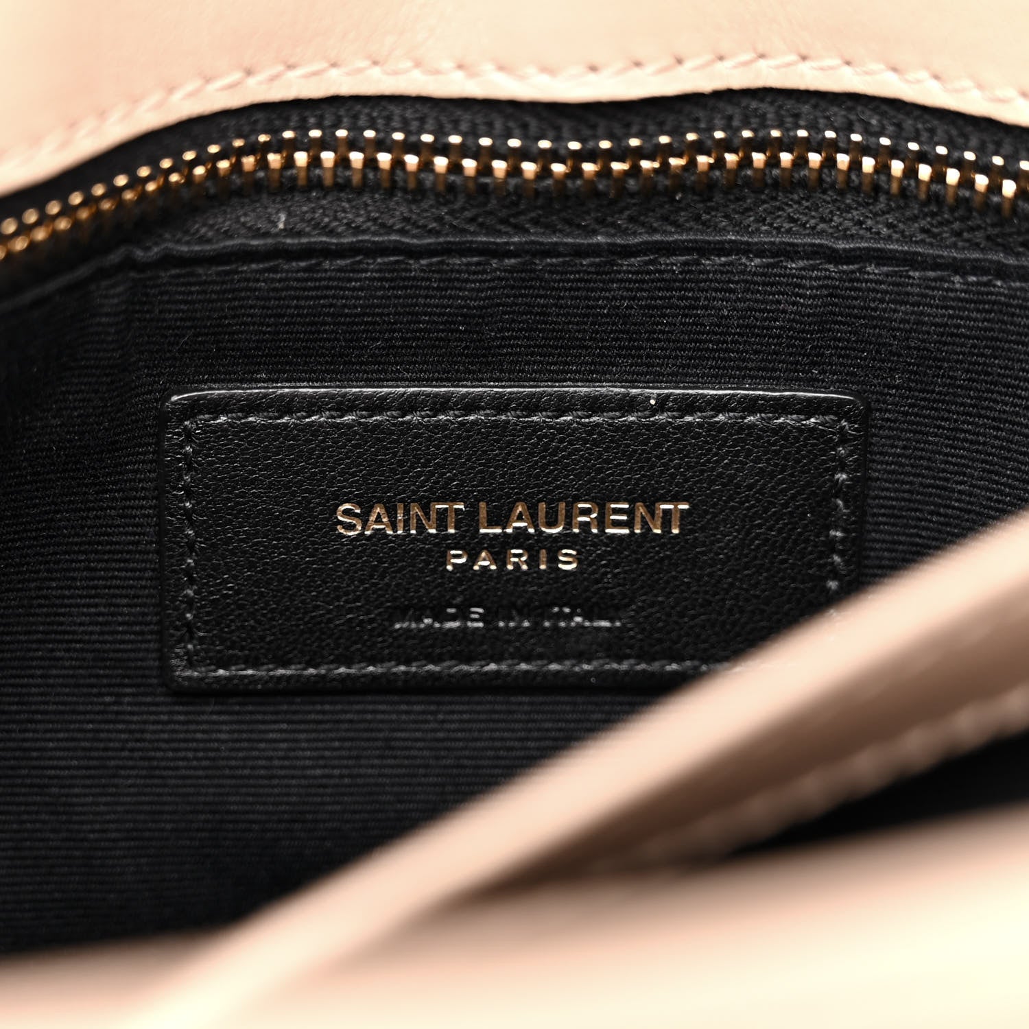Saint Laurent Calfskin Y Quilted Monogram Toy Loulou Crossbody Bag Nude Powder 7 of 15