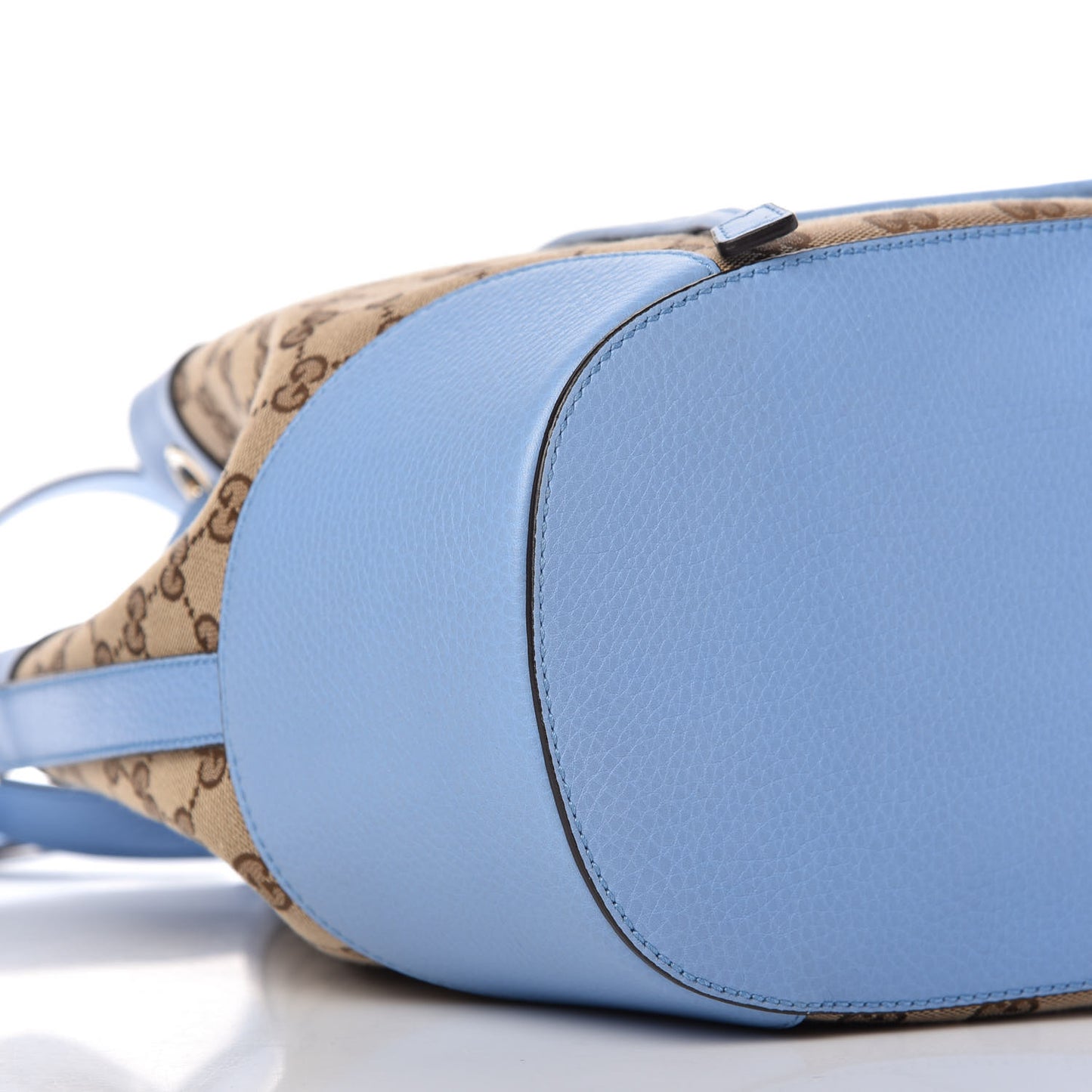 GG Monogram Calfskin Bucket Bag Blue
