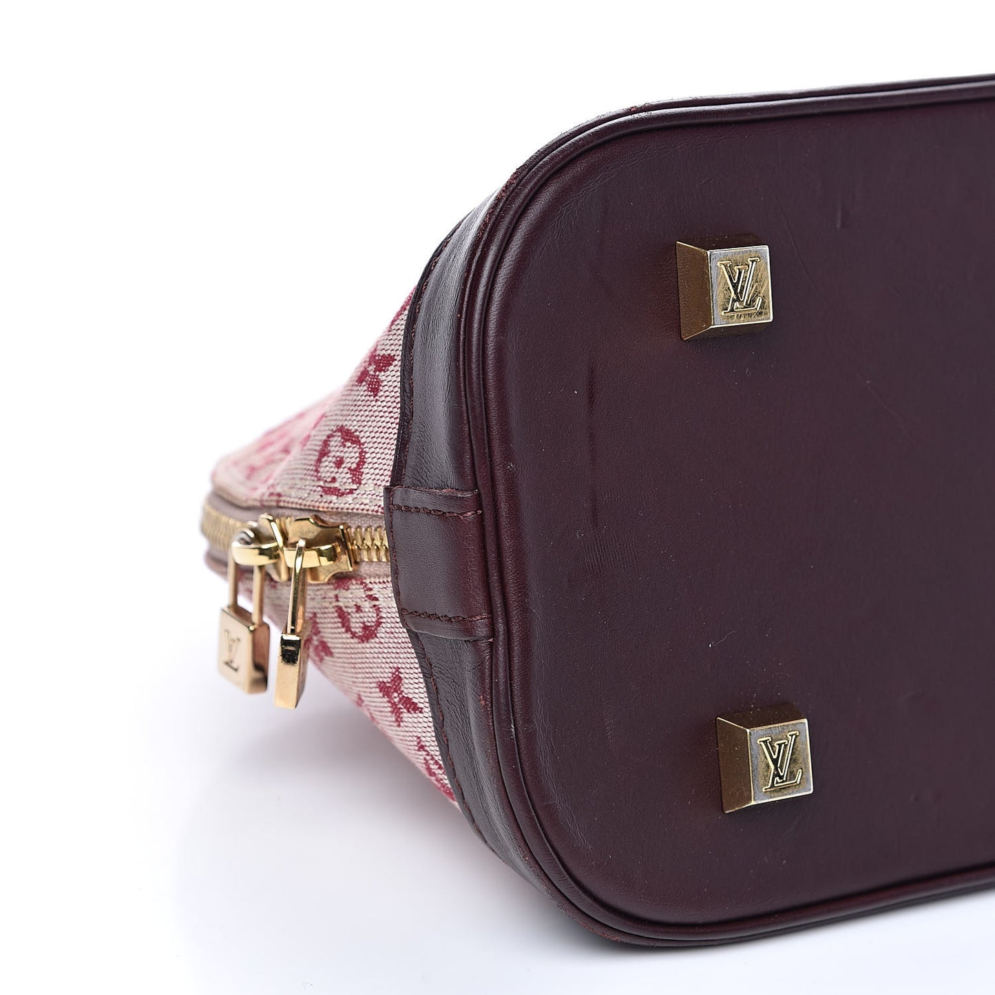 Mini Monogram Alma Long Cherry