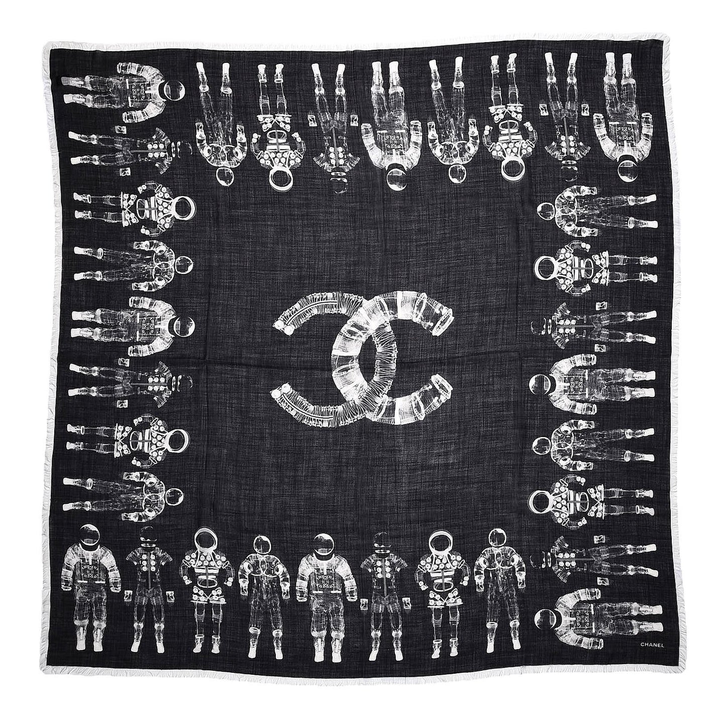 Cashmere Astronaut CC Scarf Black