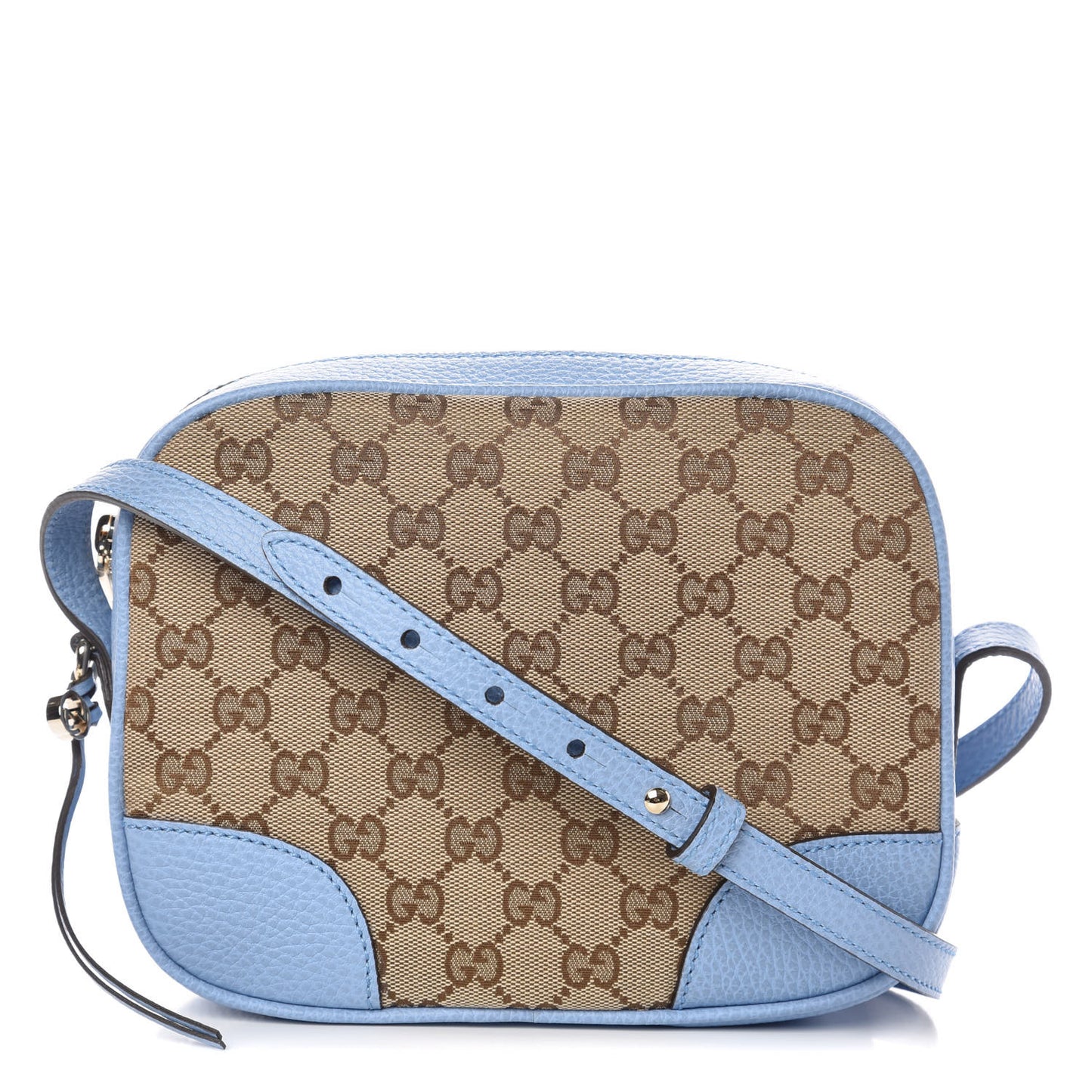 Monogram Mini Bree Messenger Bag Beige Mineral Blue