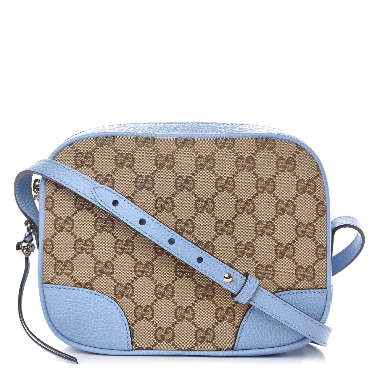 Gucci Monogram Mini Bree Messenger Bag Beige Mineral Blue 1 of 9