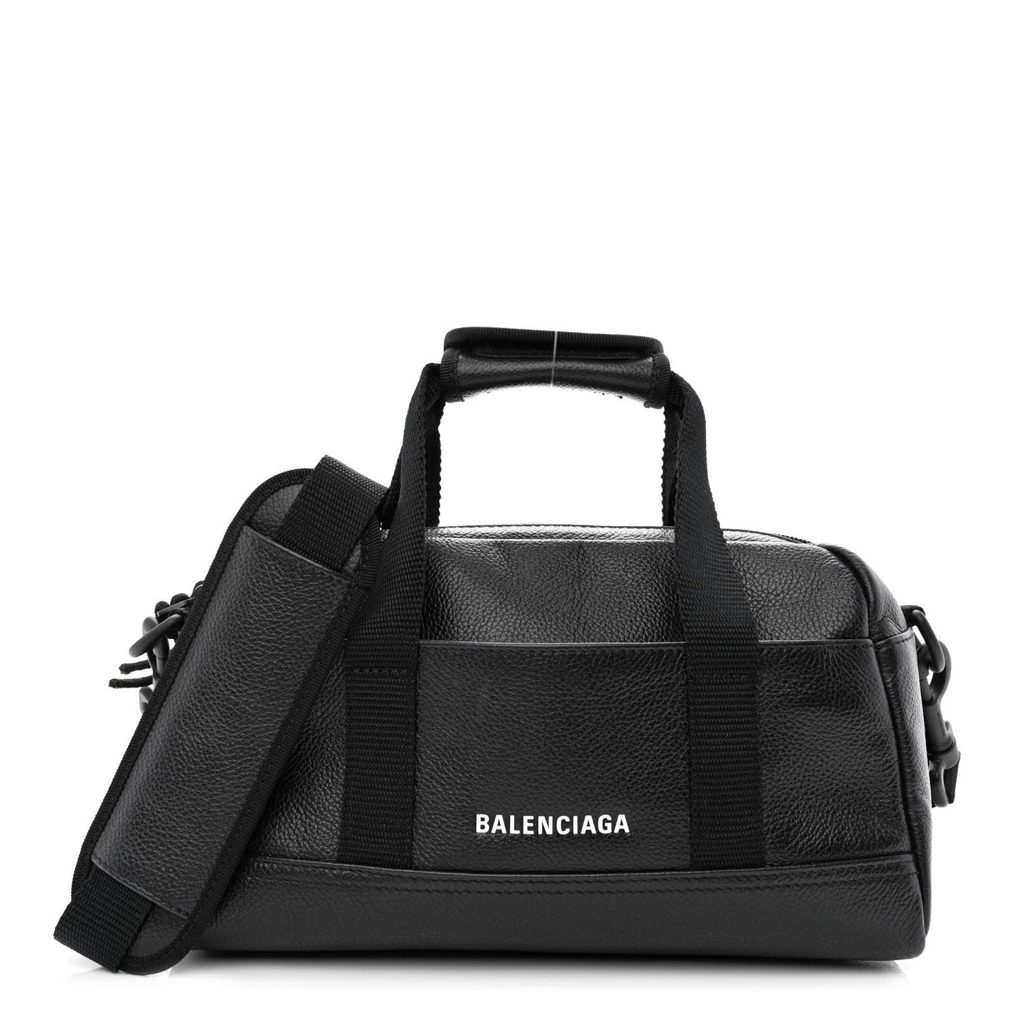 Calfskin Mens Explorer Small Duffle Bag Black