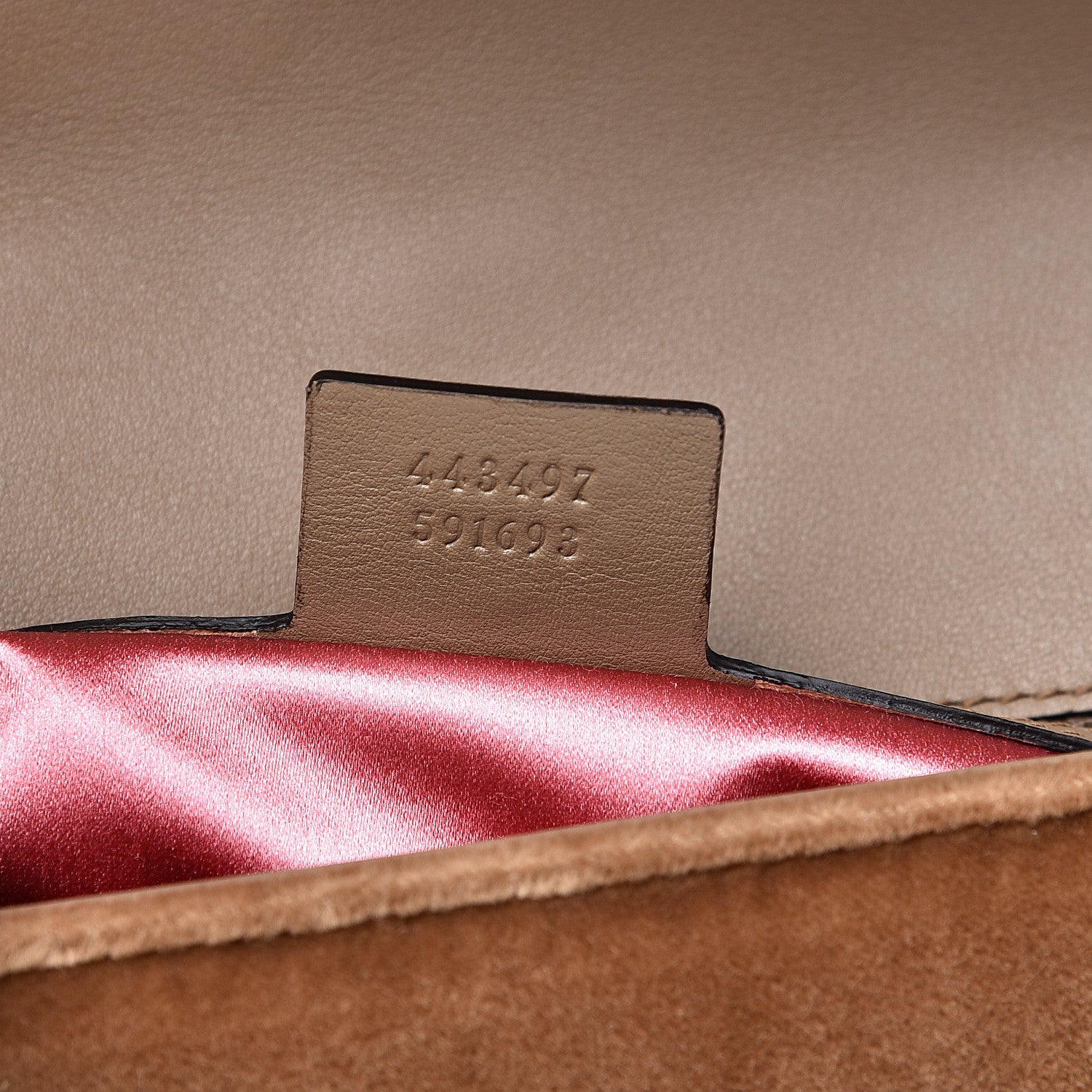 Gucci Velvet Matelasse Small GG Marmont Shoulder Bag Taupe 7 of 13