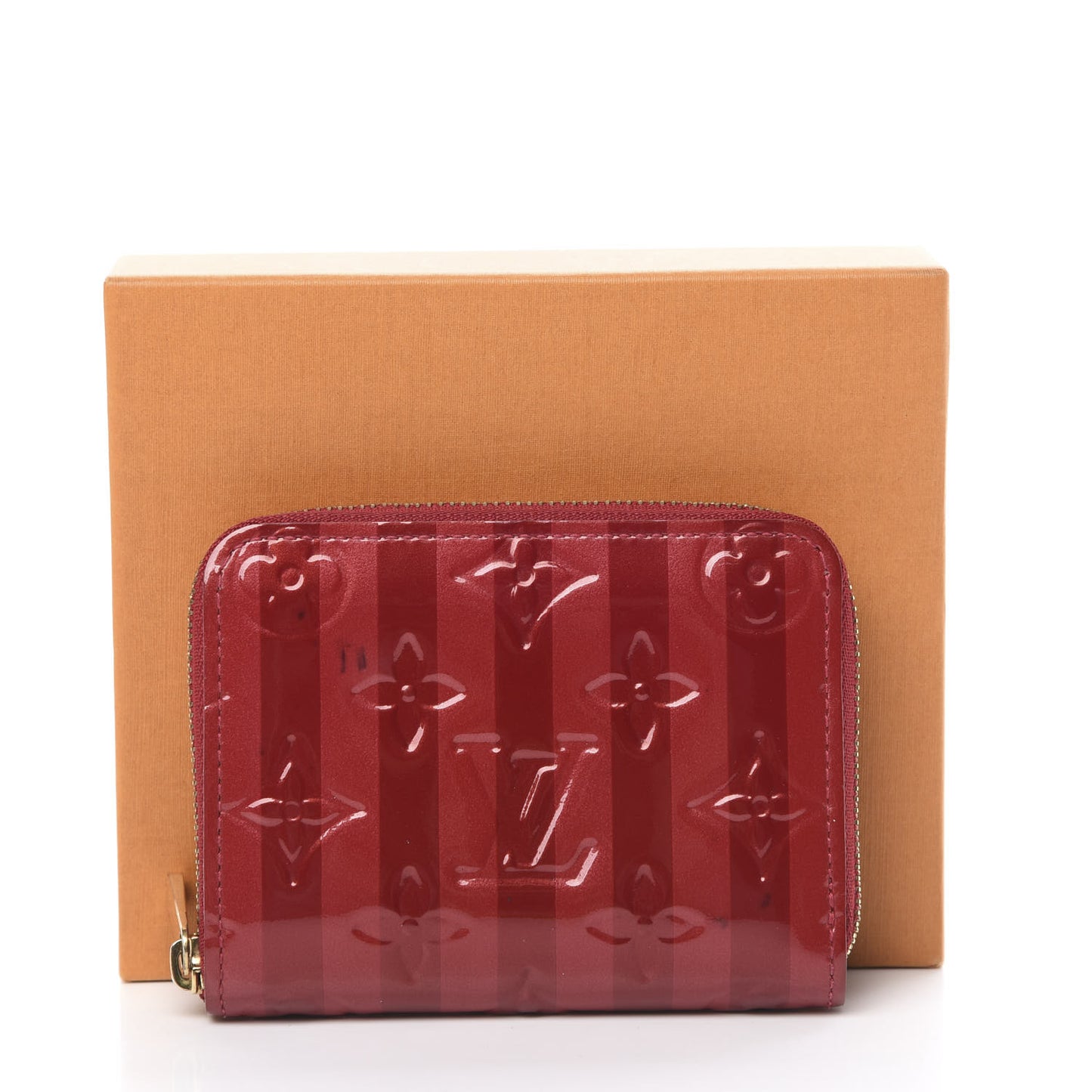 Vernis Rayures Zippy Coin Purse Pomme D'Amour