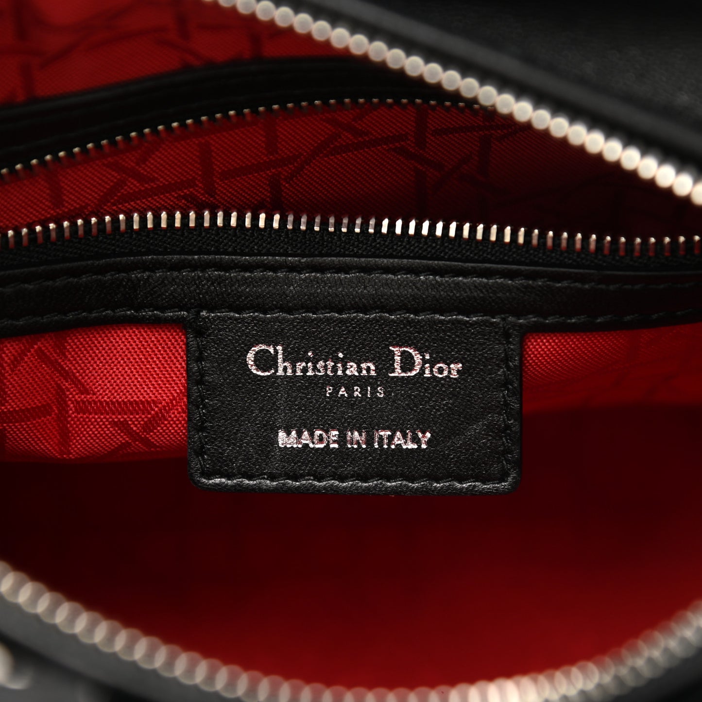 Lambskin Cannage Medium Lady Dior Black