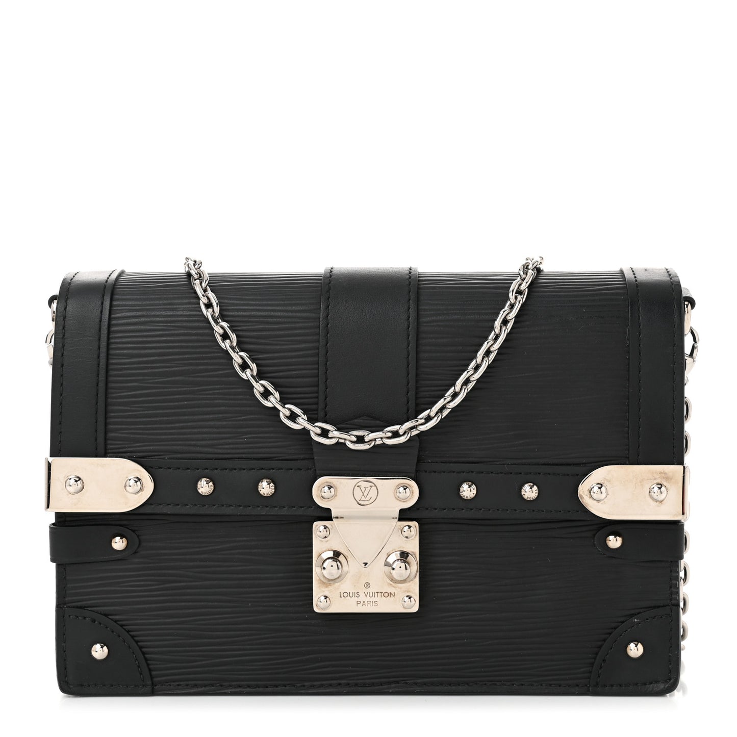 Epi Trunk Chain Wallet Black
