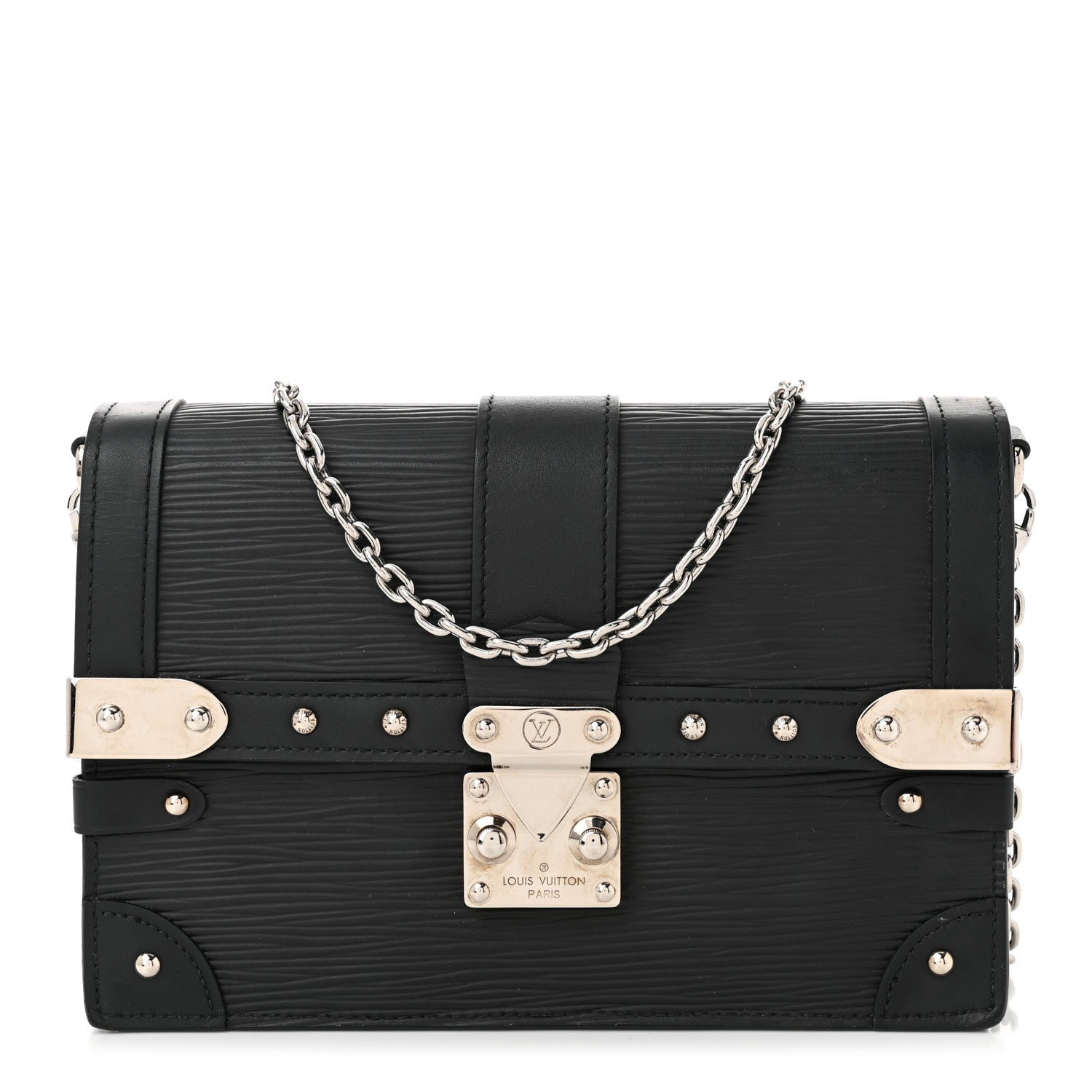 Louis Vuitton Epi Trunk Chain Wallet Black 1 of 9