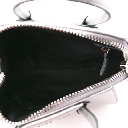 Givenchy Metallic Sugar Goatskin Mini Antigona Silver 5 of 10