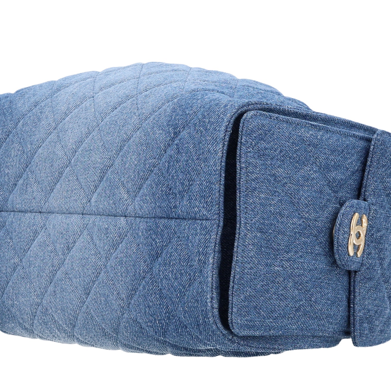 Chanel Washed Denim Quilted Small Chanel 25 Handbag Blue 9 of 9