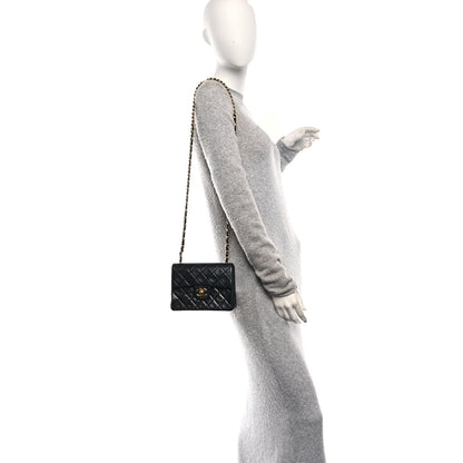 Chanel Lambskin Quilted Mini Square Flap Black 2 of 12