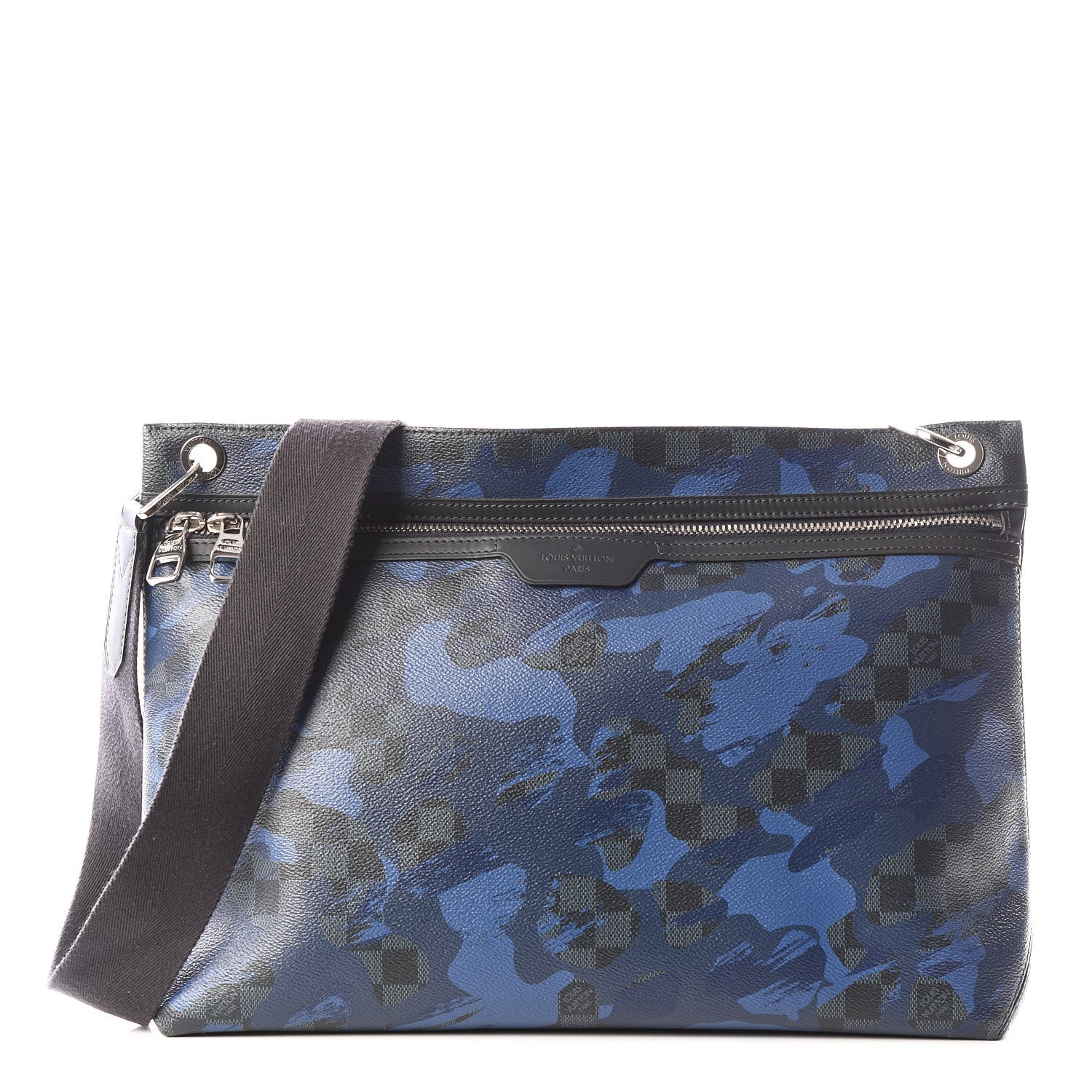Louis Vuitton Damier Cobalt Camouflage Hunter Messenger Blue 1 of 9