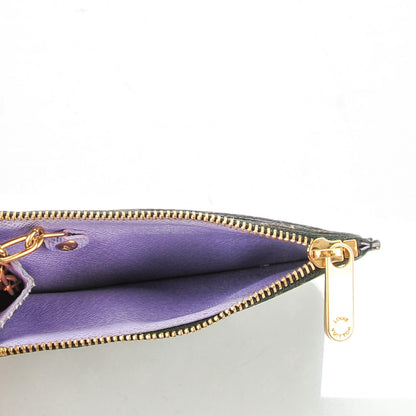 Louis Vuitton Monogram Multicolor Key Pouch Black Violet 5 of 7