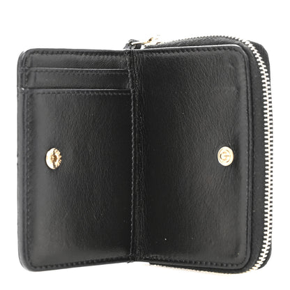 Chanel Lambskin Quilted Compact Zipped Wallet Black 5 of 11