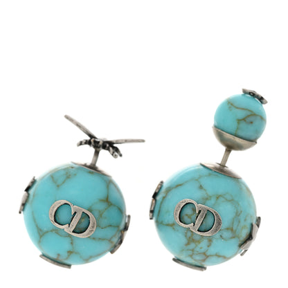 Christian Dior Mise En Dior Tribal Earrings Turquoise 1 of 7