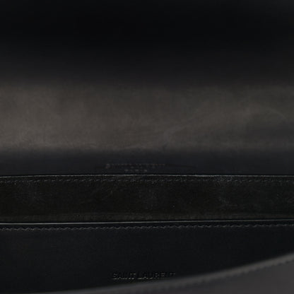 Saint Laurent Pony Hair Calfskin Leopard Print Monogram Medium Kaia Satchel Black 11 of 11