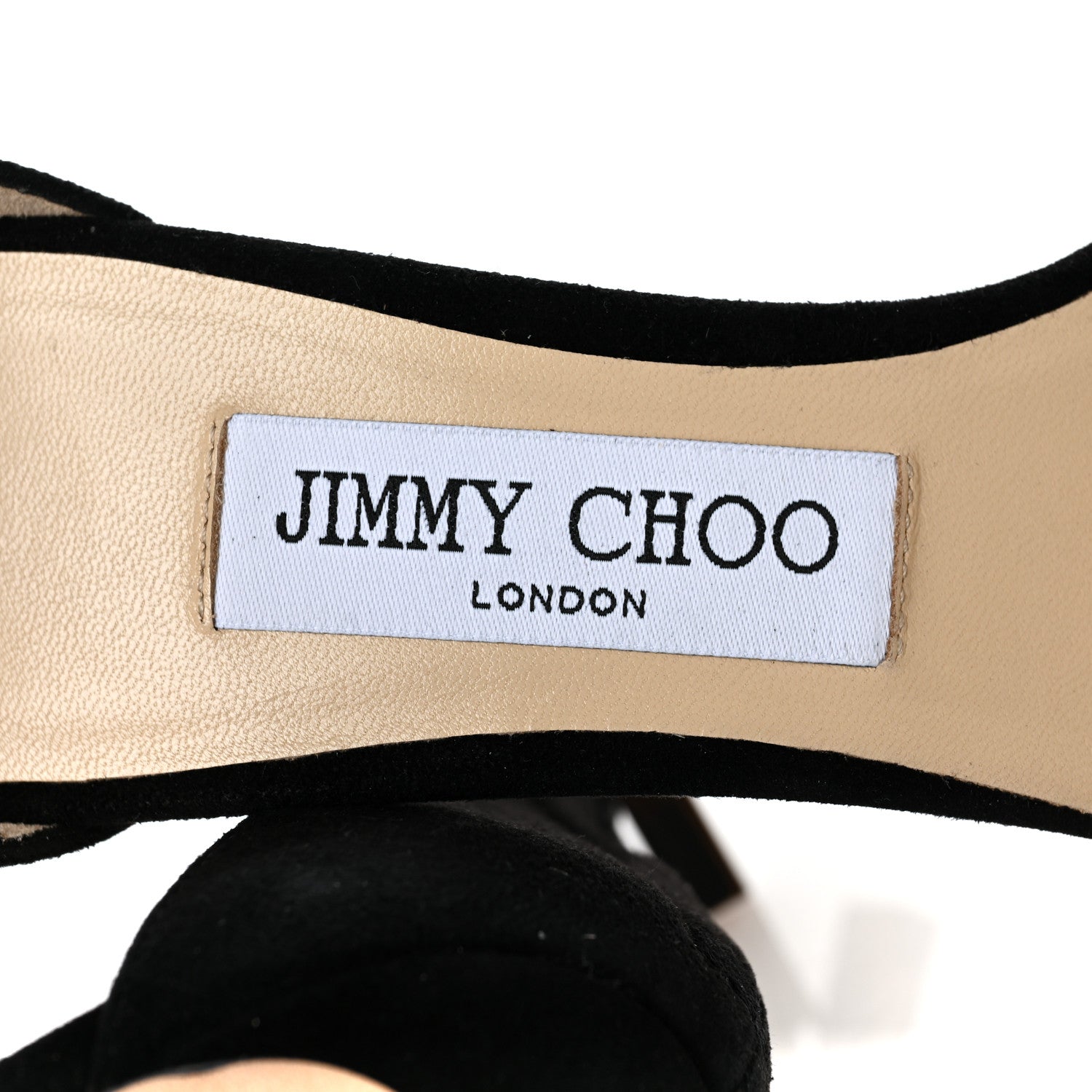 Jimmy Choo Suede Jewel Dochas 100 Open Toe Sandals 37 Black 7 of 9