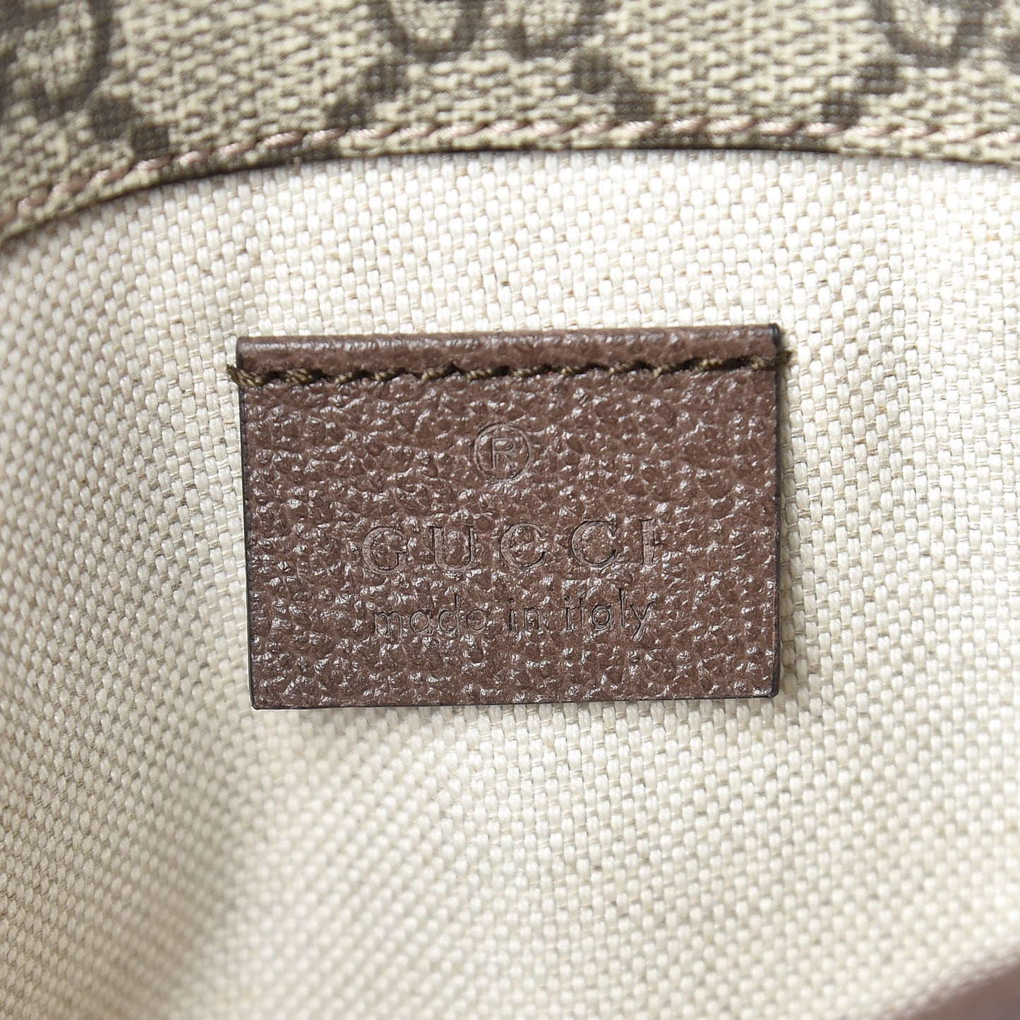 GG Supreme Monogram Neo Vintage Web Belt Bag Brown
