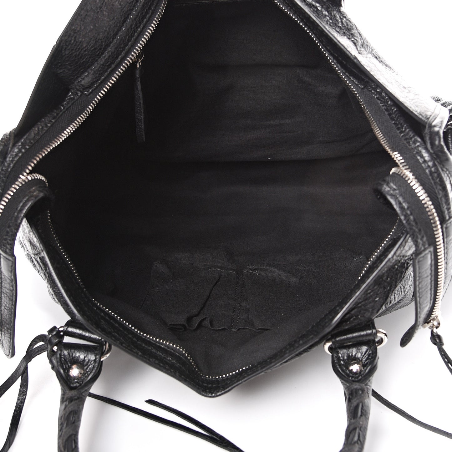 Agneau Classic Silver Hardware City Black
