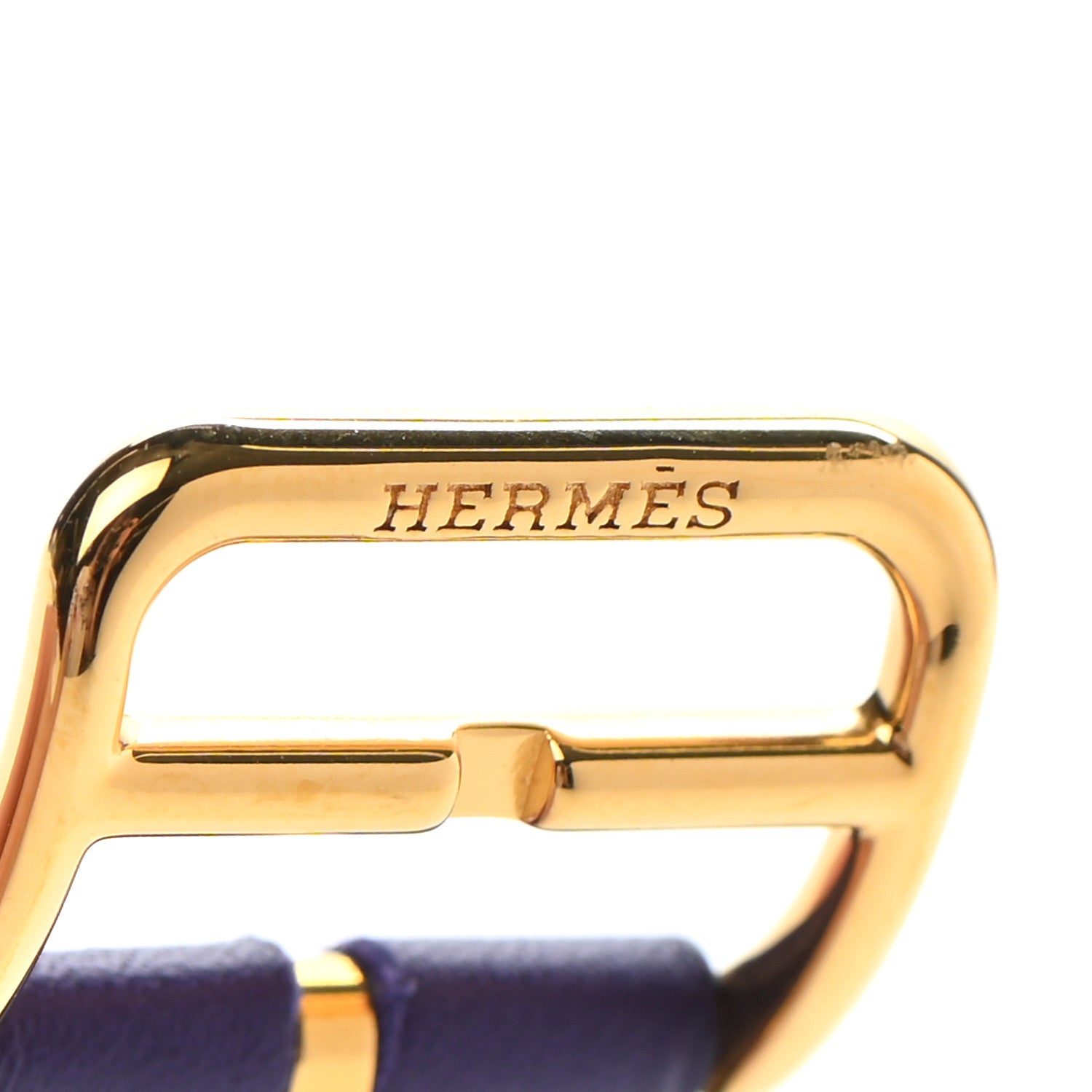 Hermes Swift Heure H Hour Watch PM Double Tour Strap Iris 3 of 8