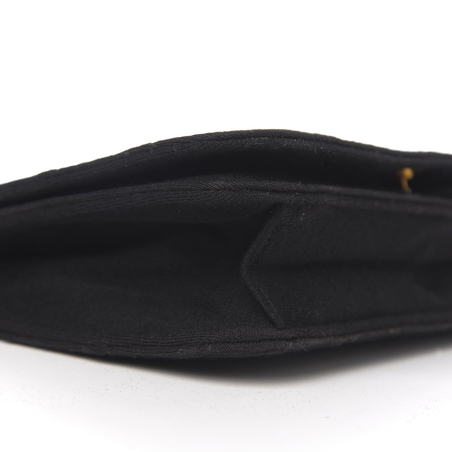 Jersey Quilted Wallet On Chain WOC Black