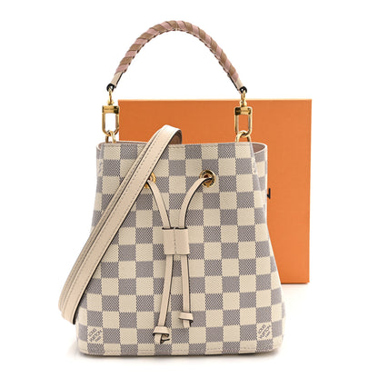 Louis Vuitton Damier Azur Braided Neonoe BB Pink 11 of 11
