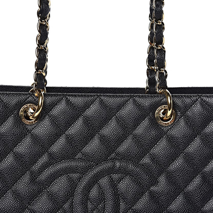 Chanel Caviar Quilted XL Grand Shopping Tote GST Black 10 of 10