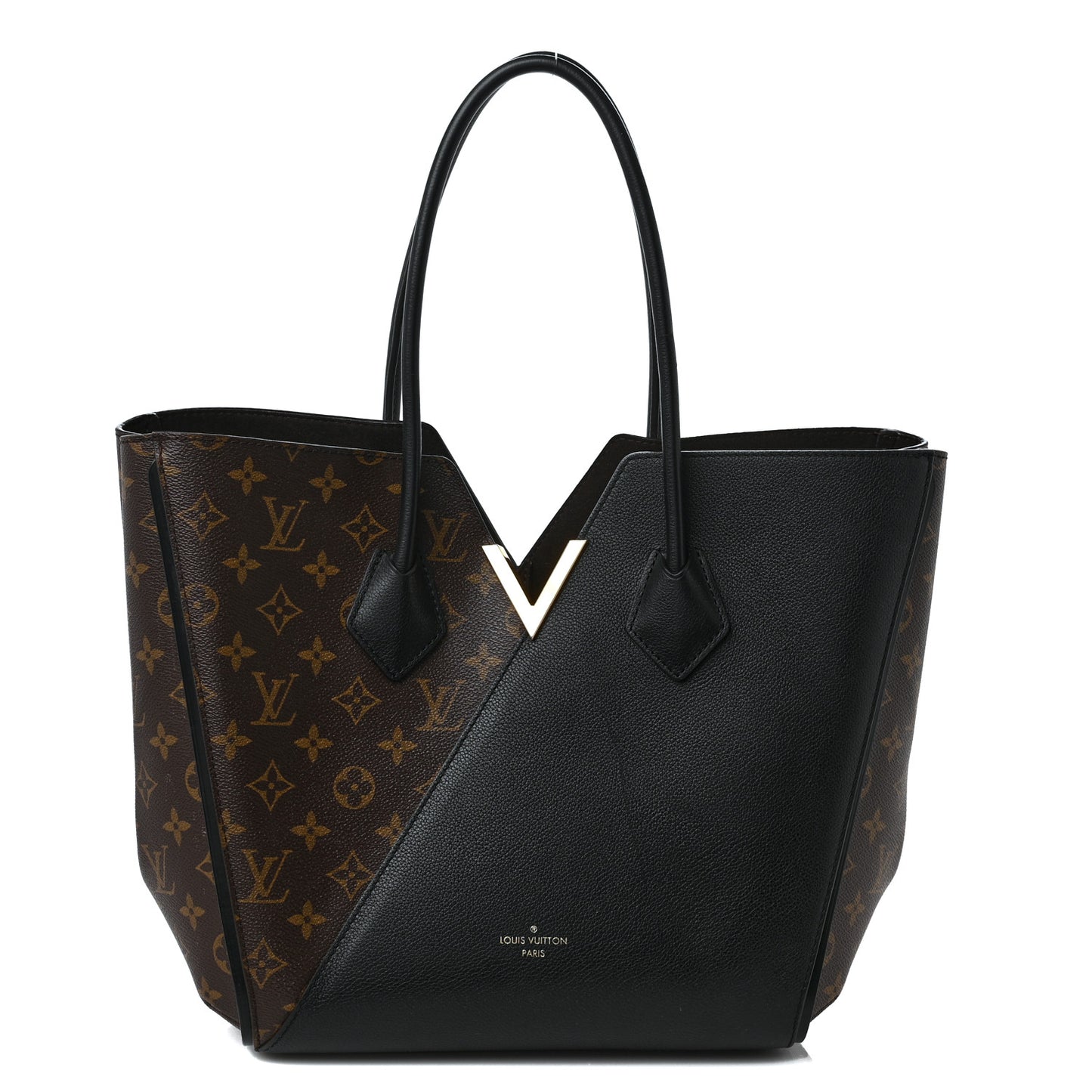 Calfskin Monogram Kimono Tote Black
