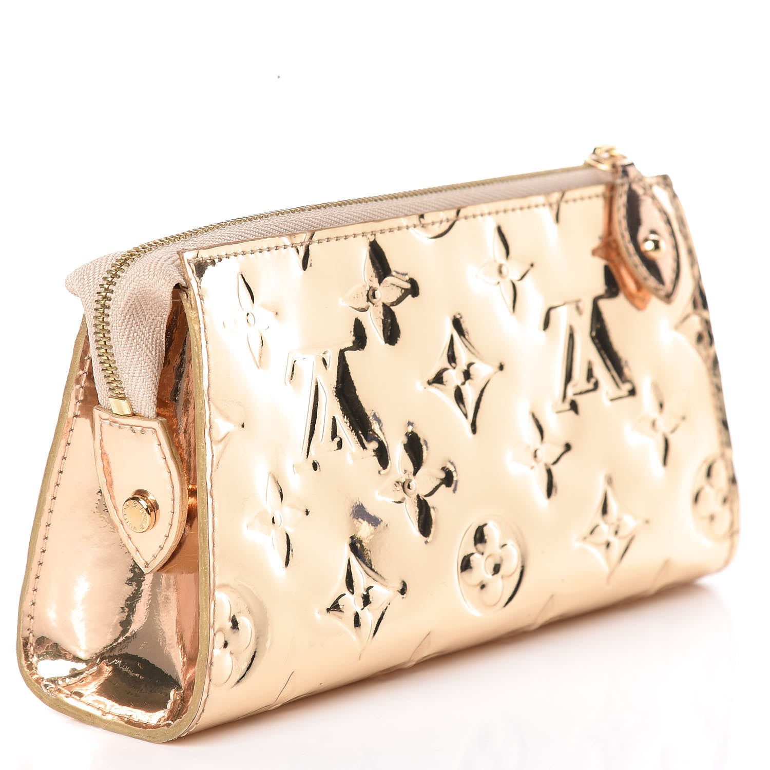 Louis Vuitton Monogram Miroir Trousse Cosmetic Bag Gold 3 of 9