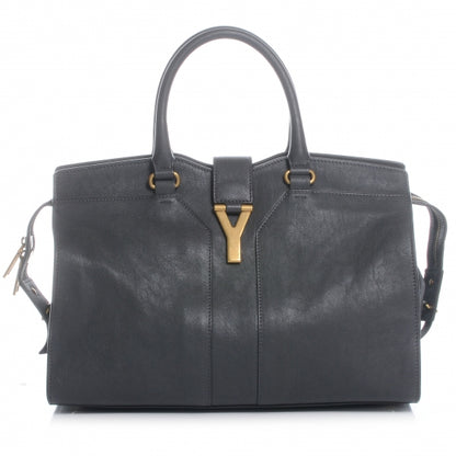 Saint Laurent Leather Medium Cabas Chyc Grey 1 of 8