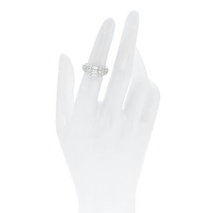 Parker & West by FASHIONPHILE 18K White Gold Diamond 1.92ctw Baguette Round Cut Ring 50 5.25 2 of 9