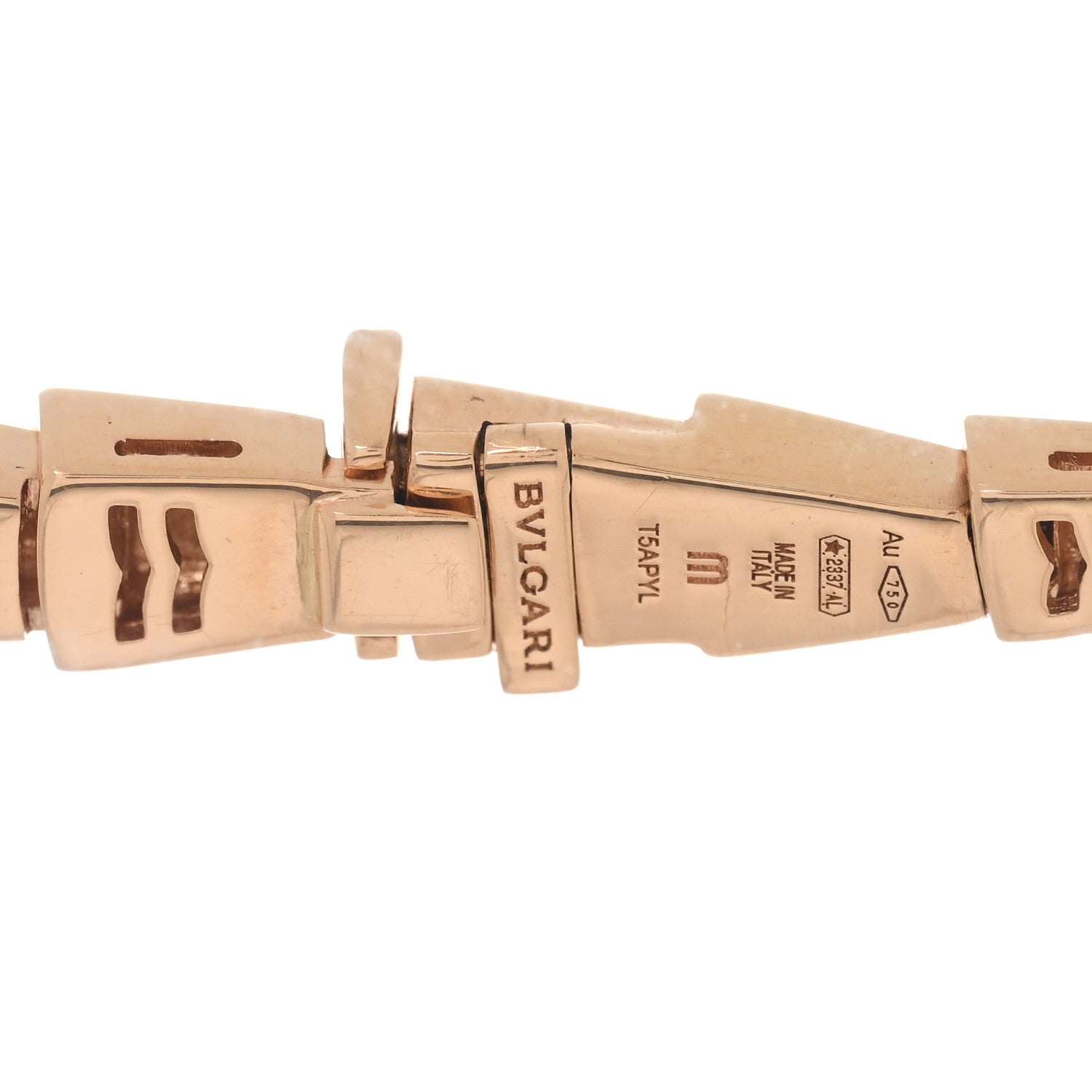 Bulgari 18K Rose Gold Diamond Serpenti Viper Choker Necklace 4 of 4