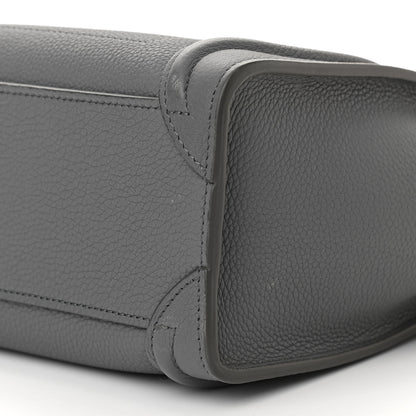 Celine Baby Drummed Calfskin Nano Luggage Kohl 11 of 11