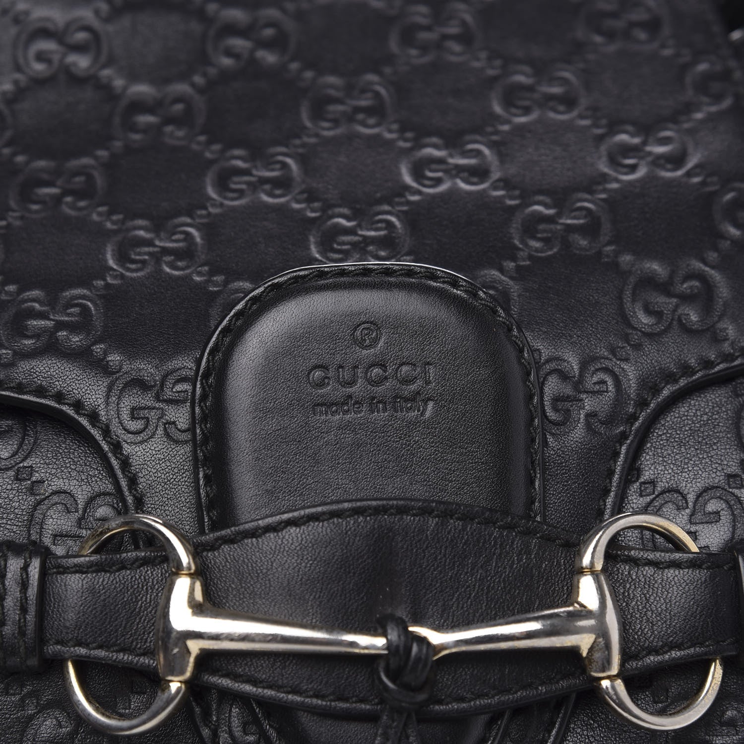 Gucci Guccissima Medium Emily Hobo Black 9 of 19