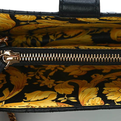 Versace Nappa Quilted Virtus Mini Shoulder Bag Black 4 of 7
