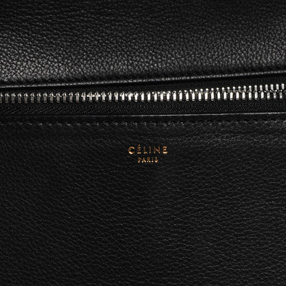 Celine Textured Calfskin Medium Edge Shoulder Bag Black 6 of 9