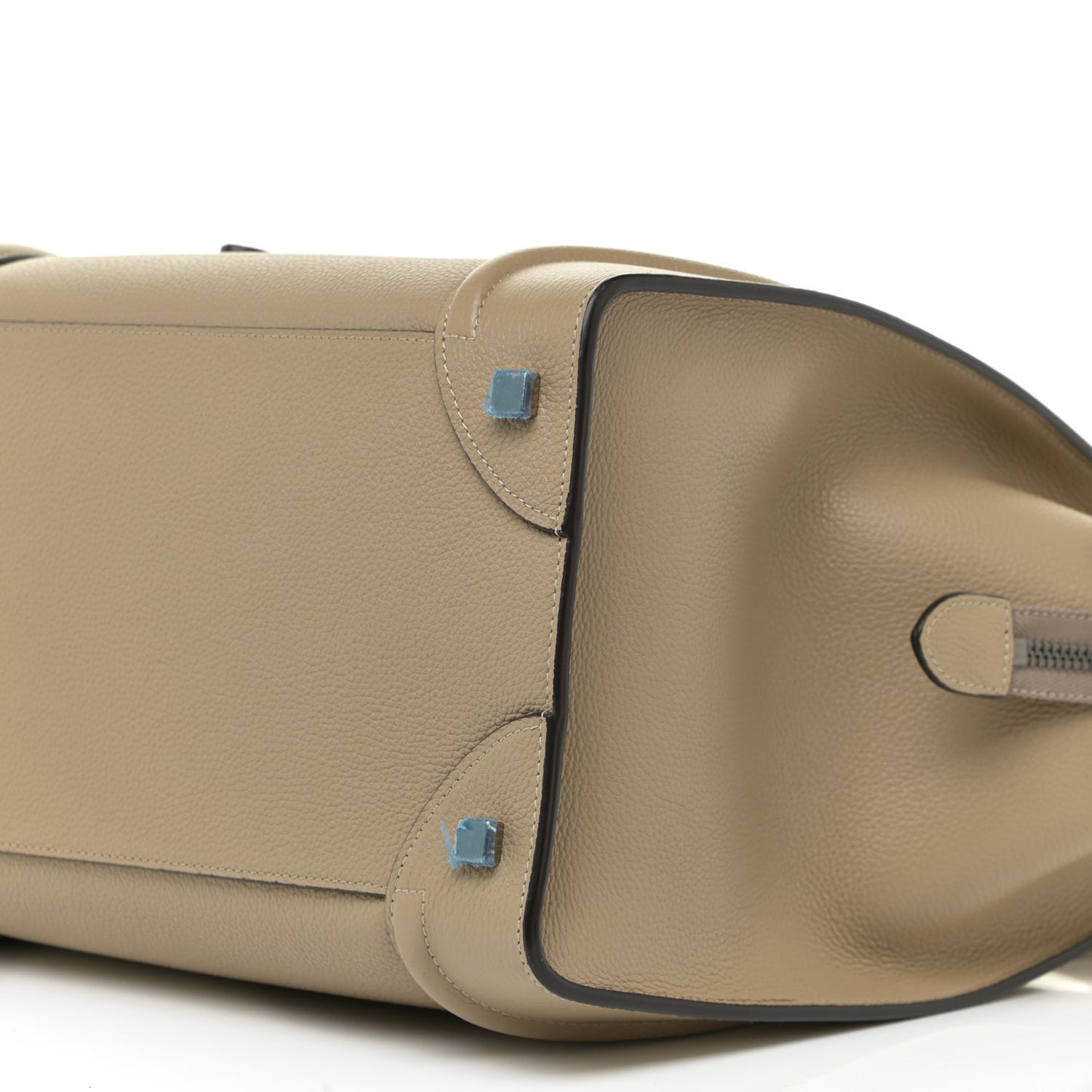 Drummed Calfskin Mini Luggage Taupe