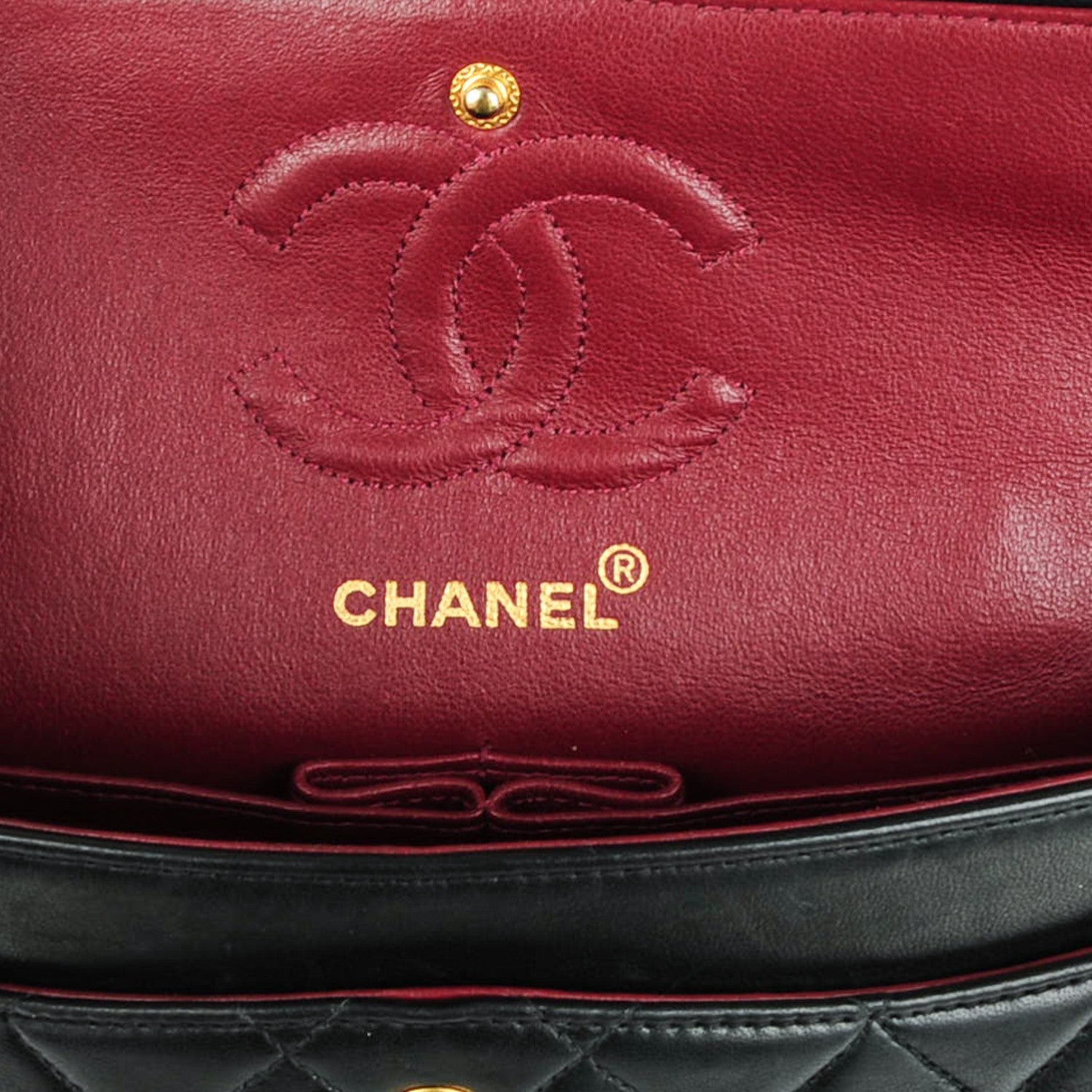 Chanel Lambskin Quilted Small Double Flap Black 7 of 8