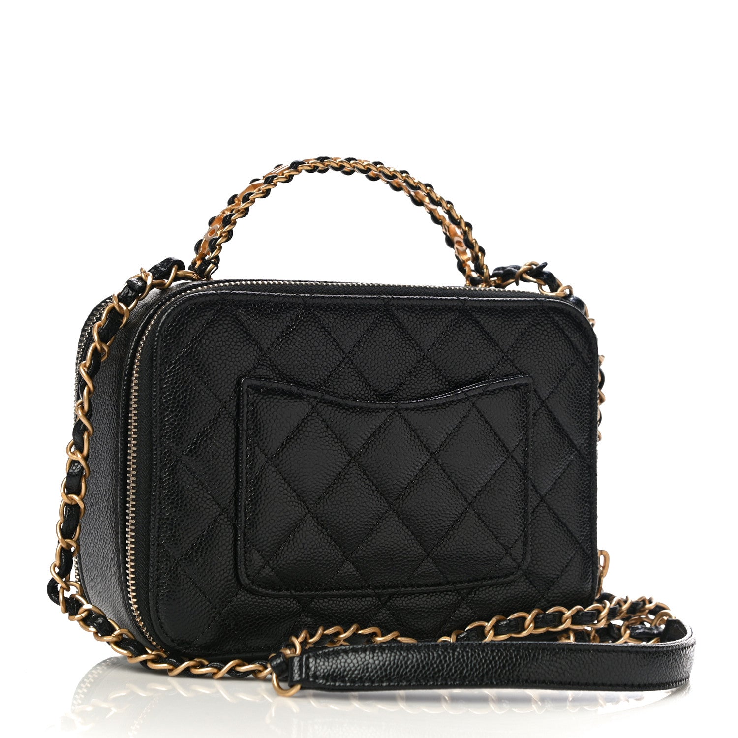 Chanel Caviar Quilted Small Pick Me Up Vanity Case Black 3 of 11