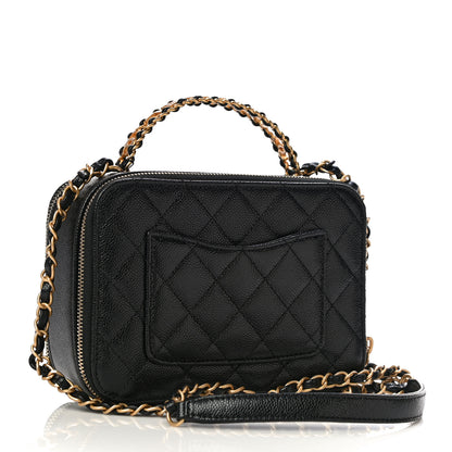 Chanel Caviar Quilted Small Pick Me Up Vanity Case Black 3 of 11