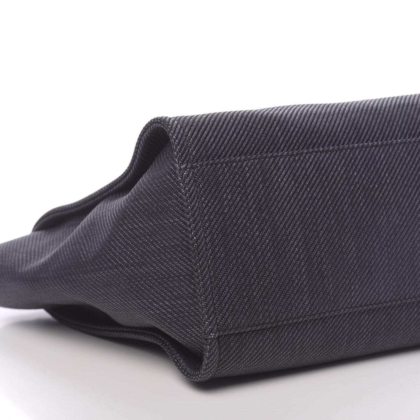 Mixed Fibers Calfskin Medium Deauville Tote Black
