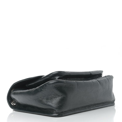 Saint Laurent Crinkled Calfskin Matelasse Monogram Medium Niki Chain Satchel Dark Green 4 of 12