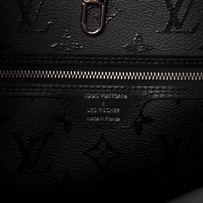 Louis Vuitton X UF Tufted Monogram Neverfull MM Black White 8 of 10