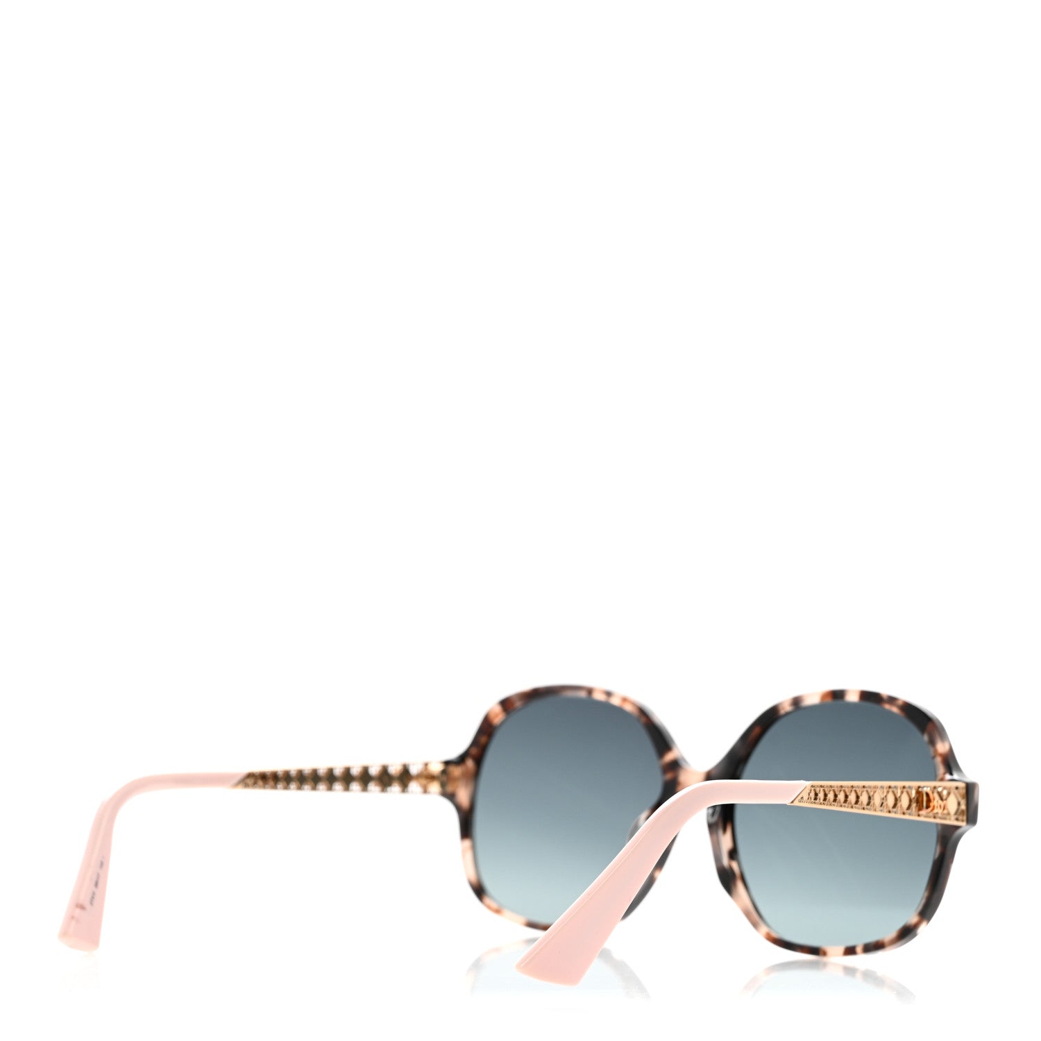 Christian Dior Acetate Diorama 8F Sunglasses Tortoise Pink Gold 4 of 9