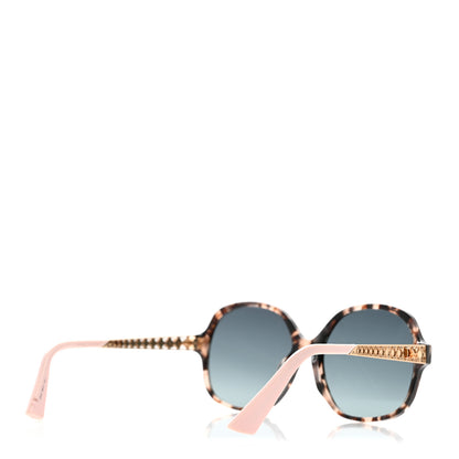 Christian Dior Acetate Diorama 8F Sunglasses Tortoise Pink Gold 4 of 9