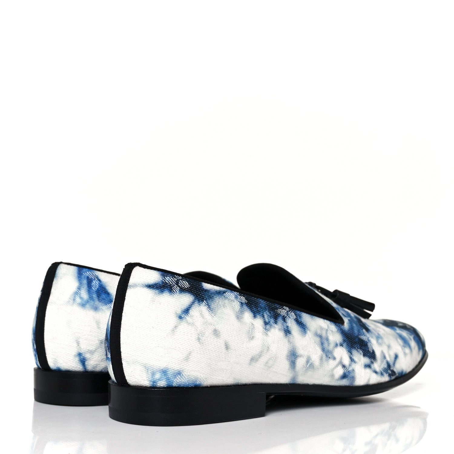Louis Vuitton Monogram Denim Tie Dye Mens Auteuil Slippers 7.5 Navy Blue 4 of 8